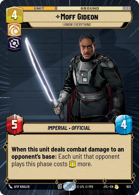 Moff Gideon, I Know Everything