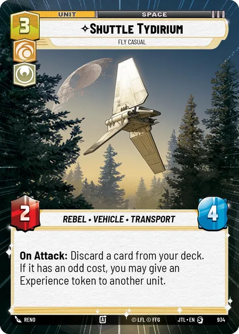 Shuttle Tydirium, Fly Casual