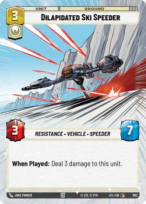 Dilapidated Ski Speeder