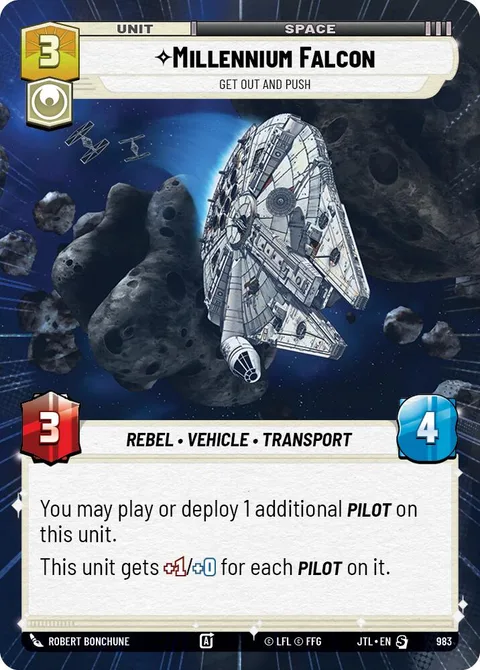 Millennium Falcon, Get Out And Push
