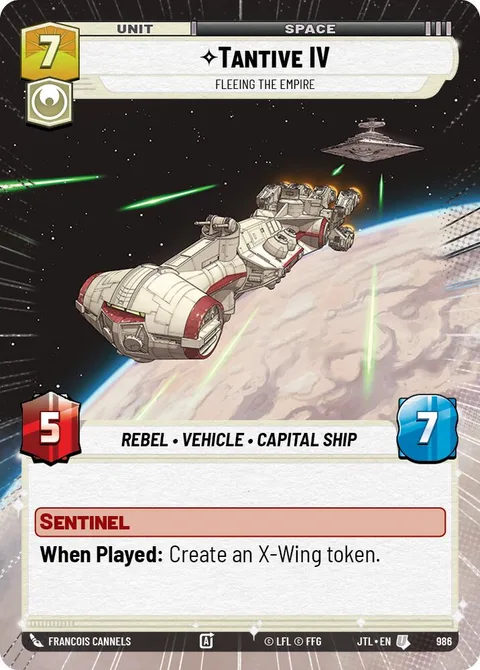 Tantive IV, Fleeing the Empire