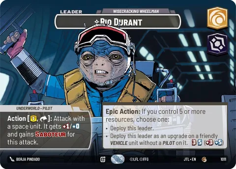 Rio Durant, Wisecracking Wheelman