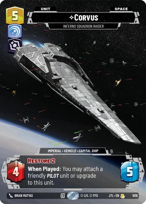 Corvus, Inferno Squadron Raider