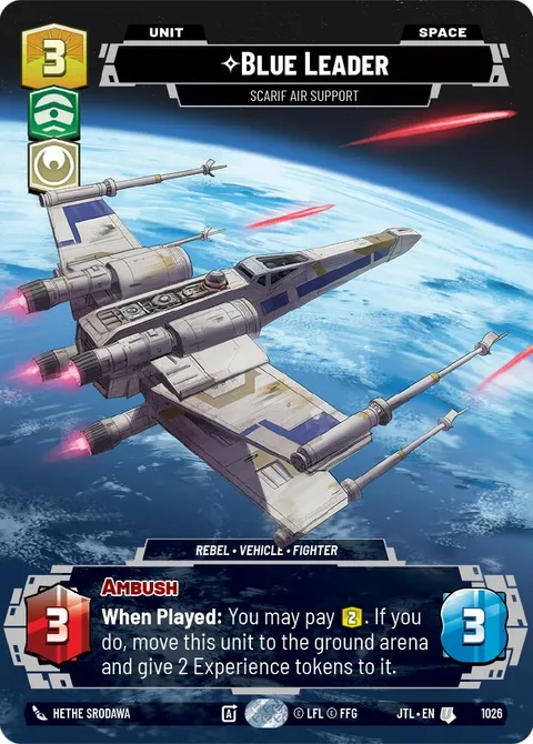 Blue Leader, Scarif Air Support