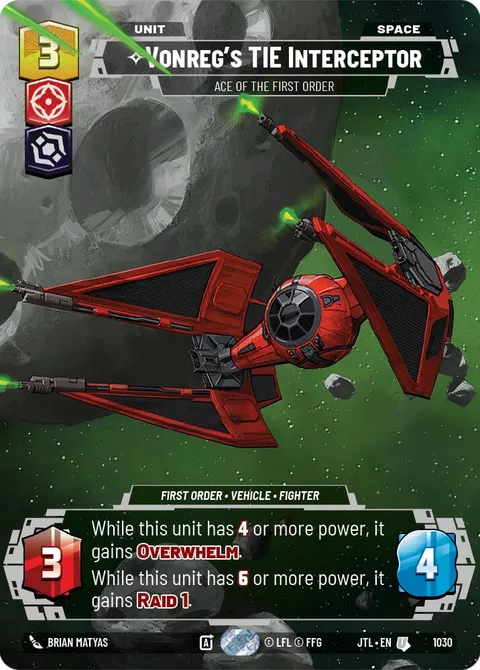 Vonreg's TIE Interceptor, Ace of the First Order