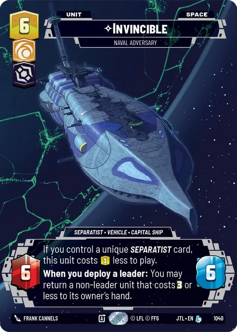 Invincible, Naval Adversary