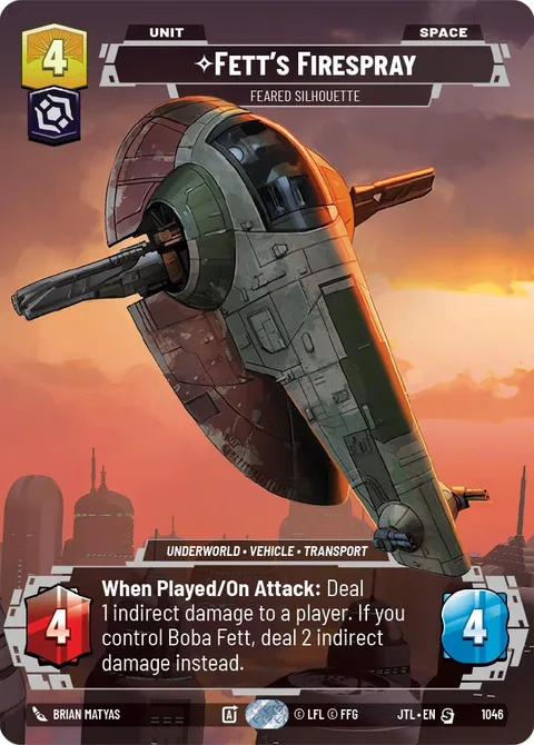 Fett's Firespray, Feared Silhouette