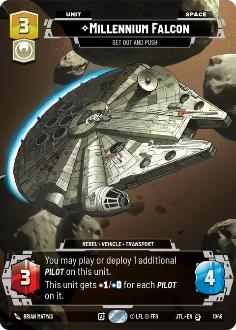 Millennium Falcon, Get Out And Push