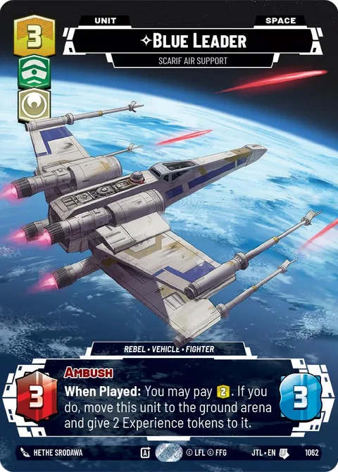 Blue Leader, Scarif Air Support