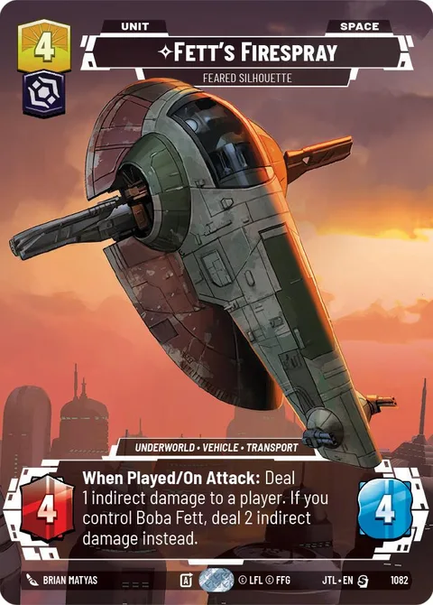 Fett's Firespray, Feared Silhouette