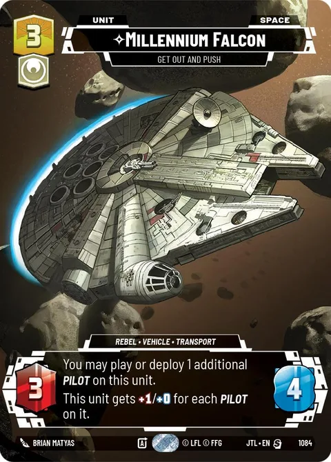 Millennium Falcon, Get Out And Push