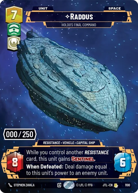 Raddus, Holdo's Final Command