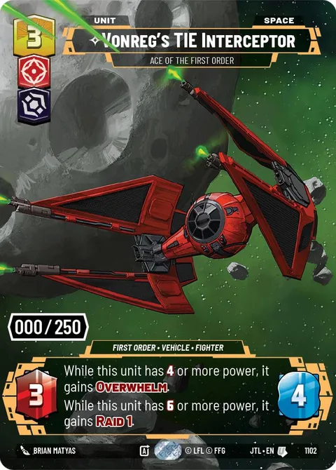 Vonreg's TIE Interceptor, Ace of the First Order