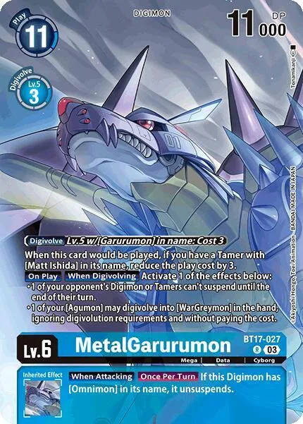 MetalGarurumon (BT17-027)
