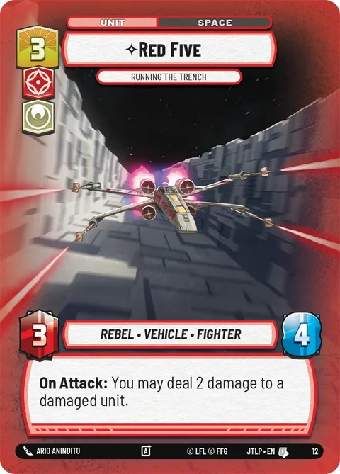 Red Five, Running the Trench