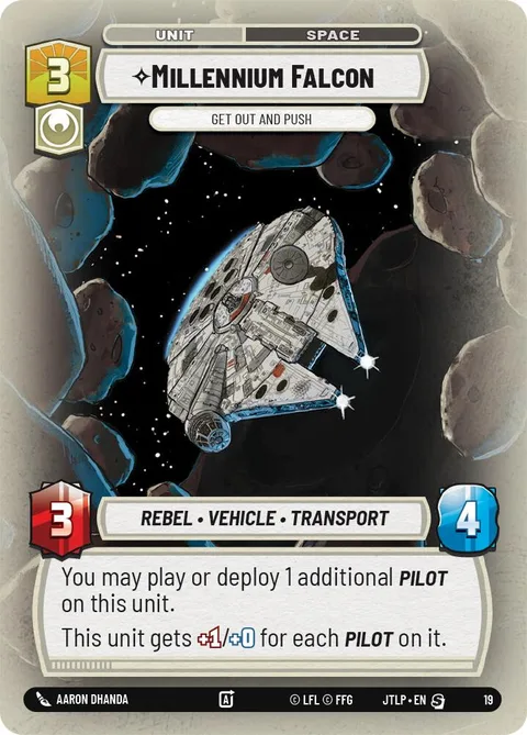 Millennium Falcon, Get Out And Push