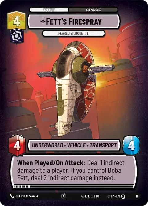 Fett's Firespray, Feared Silhouette