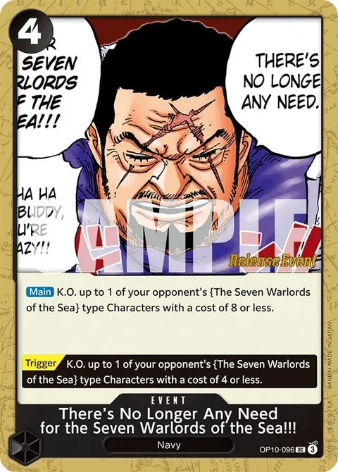 There's No Longer Any Need for the Seven Warlords of the Sea!!! (OP10-096)