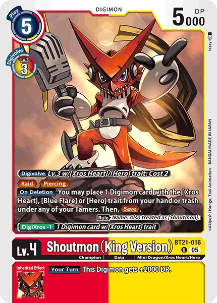 Shoutmon (King Version) (BT21-016)