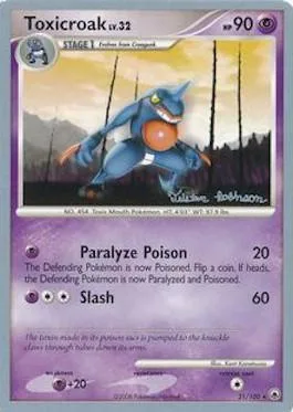 Toxicroak Lv.32 [Paralyze Poison | Slash]