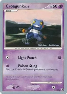 Croagunk Lv.13 [Light Punch | Poison Sting]