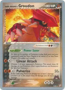 Team Magma's Groudon [Power Saver | Linear Attack | Pulverize]