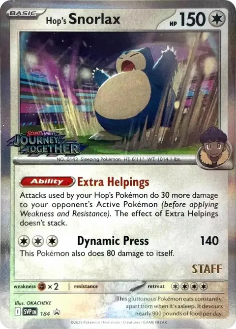 Hop's Snorlax [Extra Helpings | Dynamic Press]