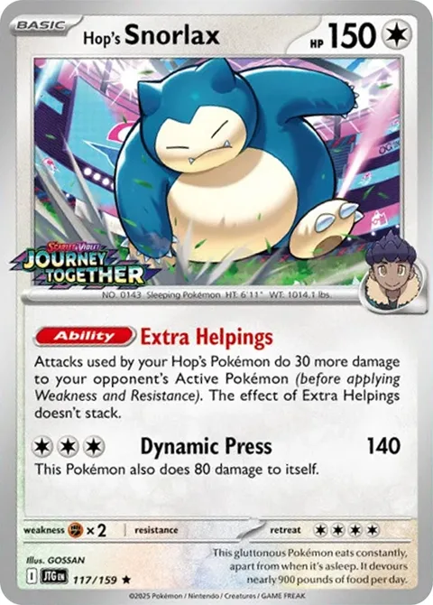 Hop's Snorlax [Extra Helpings | Dynamic Press]