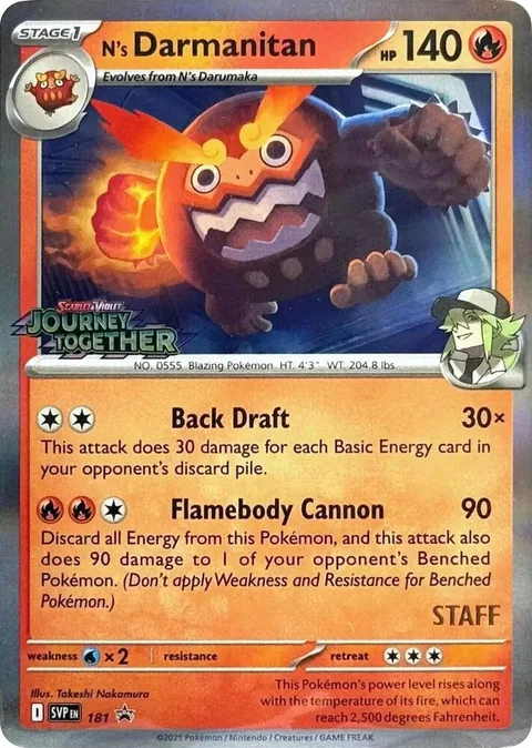 N's Darmanitan [Back Draft | Flamebody Cannon]