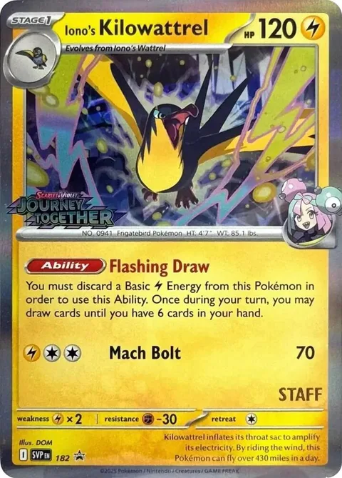 Iono's Kilowattrel [Flashing Draw | Mach Bolt]