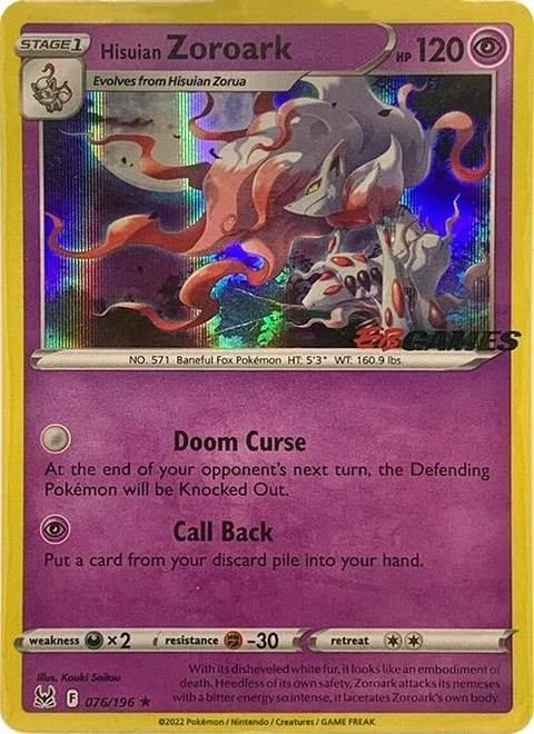 Hisuian Zoroark [Doom Curse | Call Back]