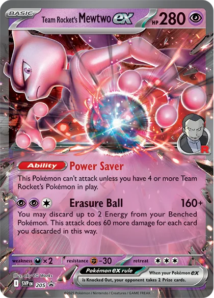 Team Rocket's Mewtwo ex [Power Saver | Erasure Ball]