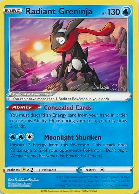 Radiant Greninja [Concealed Cards | Moonlight Shuriken]