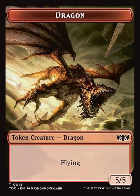 Dragon Token (R 5/5) // Treasure Token