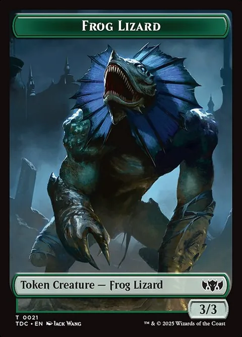 Frog Lizard Token (G 3/3) // Dragon Token (R 5/5)