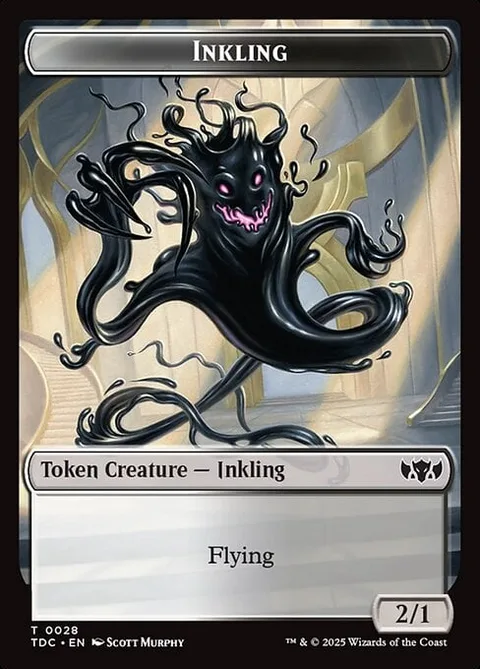Inkling Token (WB 2/1) // Insect Token (G 1/1 Flying, Deathtouch)