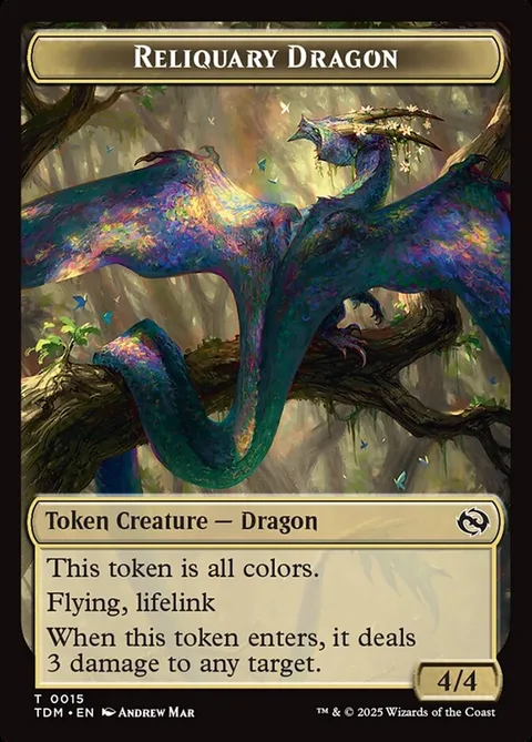 Reliquary Dragon Token (4/4) // Dragon Token (R 4/4)