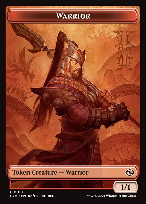 Warrior Token (R 1/1) // Dragon Token (R 4/4)