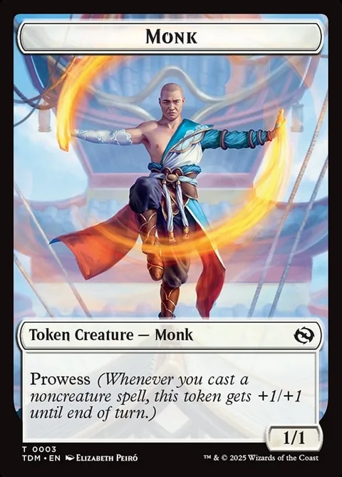 Monk Token (W 1/1 Prowess) // Treasure Token