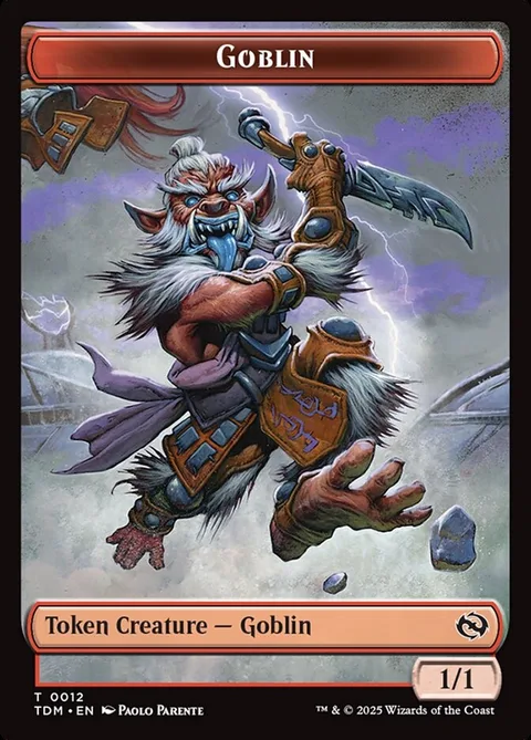 Goblin Token (R 1/1) // Soldier Token (W 1/1)