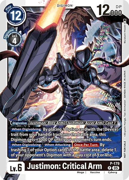 Justimon: Critical Arm (P-179)