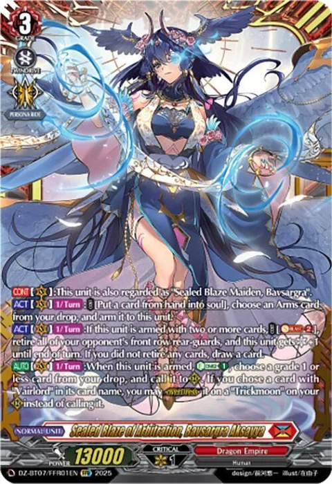 Sealed Blaze of Arbitration, Bavsargra Aksayya [D-Format]