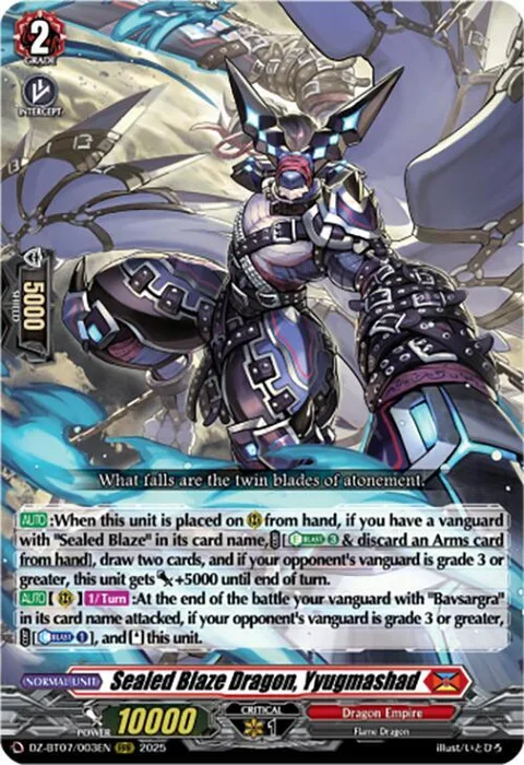 Sealed Blaze Dragon, Yyugmashad [D-Format]