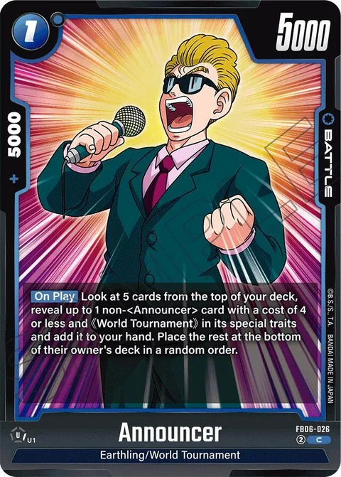 Announcer (FB06-026) [Fusion World]