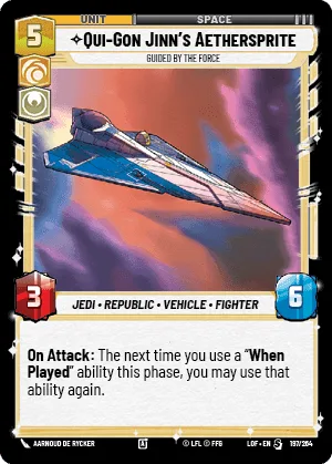 Qui-Gon Jinn's Aethersprite, Guided by the Force