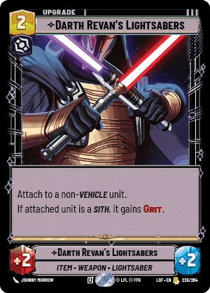 Darth Revan's Lightsabers