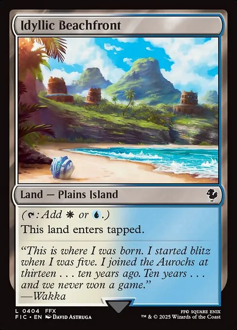Idyllic Beachfront