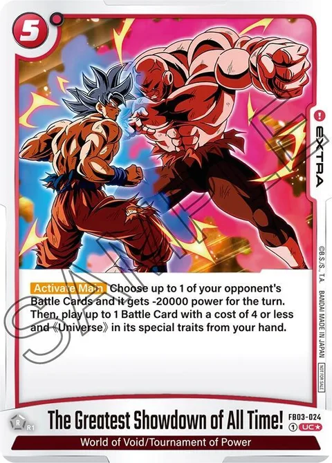 The Greatest Showdown of All Time! (FB03-024) [Fusion World]