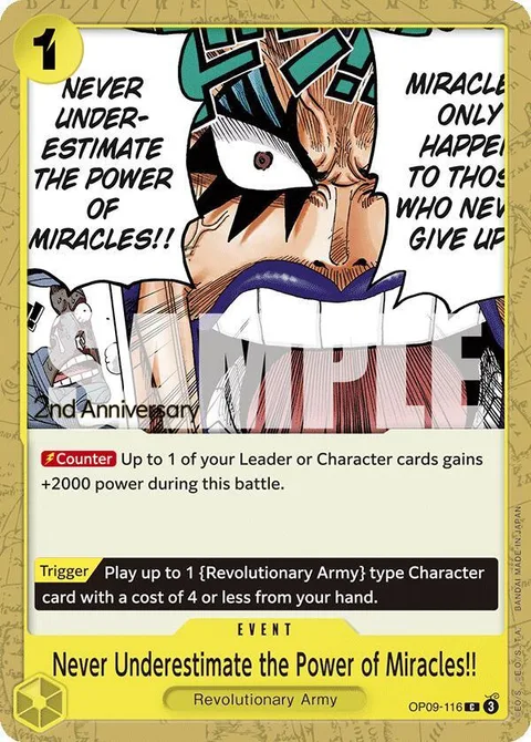 Never Underestimate the Power of Miracles!! (OP09-116)