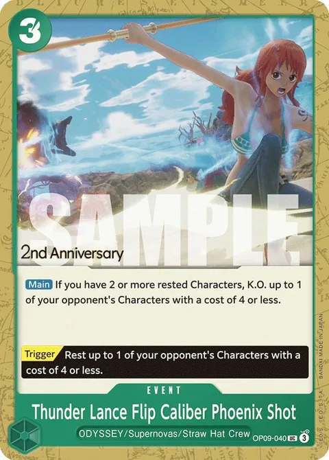 Thunder Lance Flip Caliber Phoenix Shot (OP09-040)